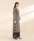 Unstitched Women's Embroidered Lawn Black Shirt Trousers